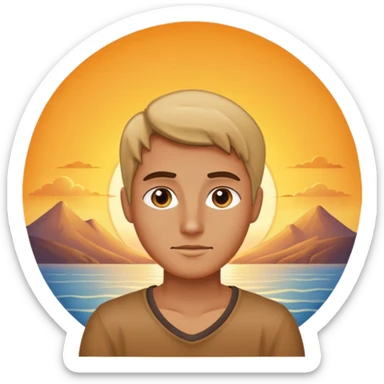 A good looking at a sunrise sticker