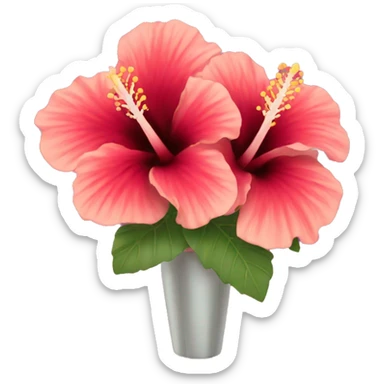 Hibiscus bouquet sticker