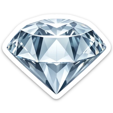 White diamond sticker