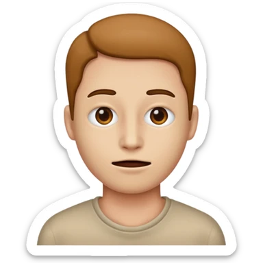 Emoji de persona sin boca sticker