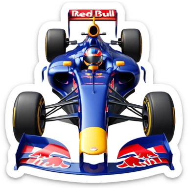 a 2010 Red Bull Formula 1 car sticker