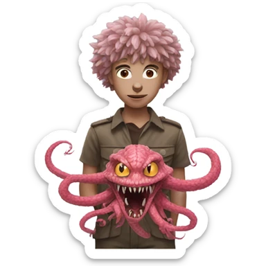 Eleven with demogorgon sticker