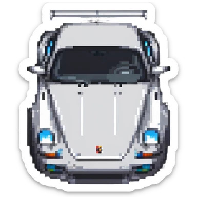Porsche sports car sticker