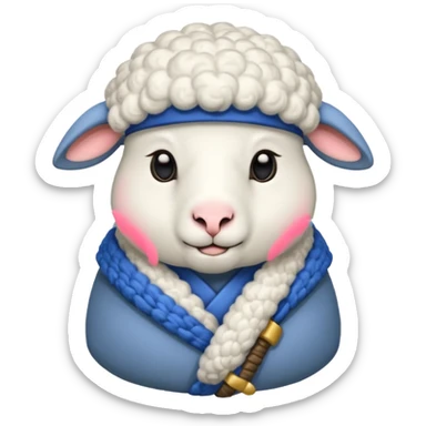 A sensei that is a sheep sticker