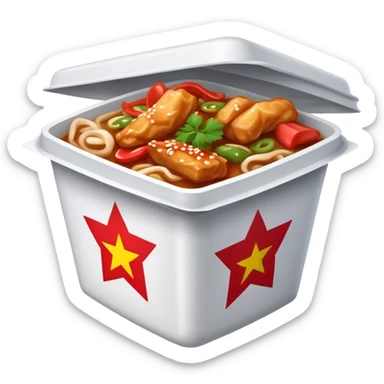 Chinese food take out sticker