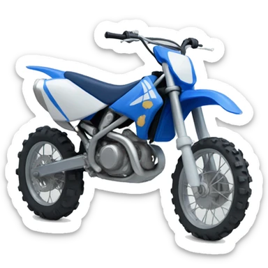 Blue Dirtbike  sticker