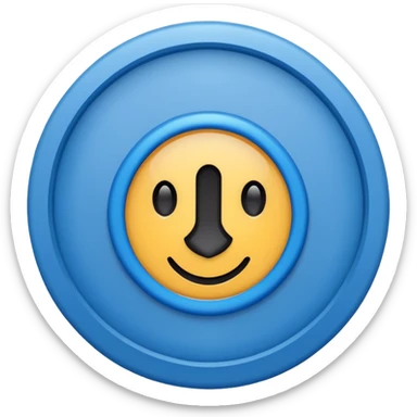 blue tick inside a blue circle right sticker