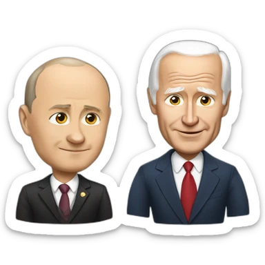 who is stronger Vladimir Putin or Joe Biden sticker