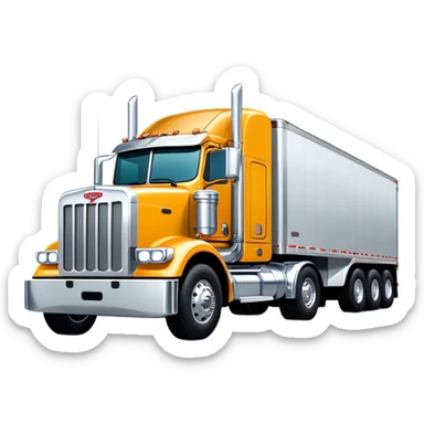 Peterbilt 18 wheeler trailer  sticker