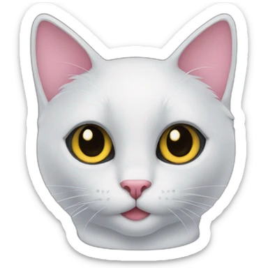 black cat like alice in wonderland sticker