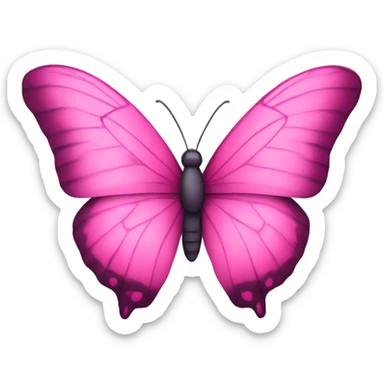 Pink butterfly  sticker