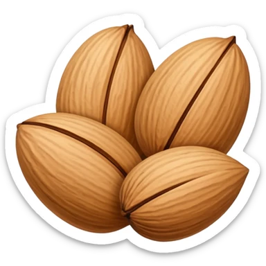 Almond emoji sticker