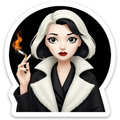Cruella de vil whole body sticker
