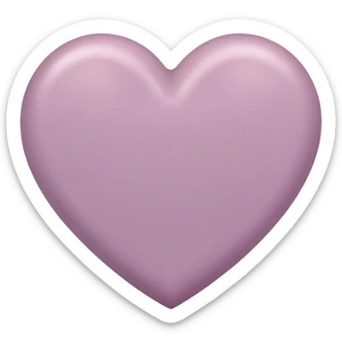 A heart with mauve sticker