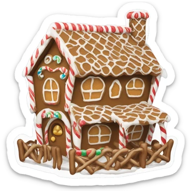 gingerbread house sticker