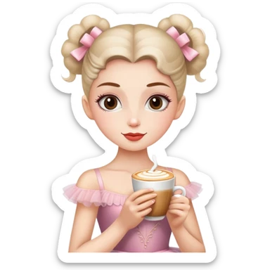 Ballerina cappuccino ￼ sticker