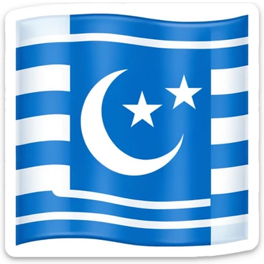 Flag of eastturkestan  sticker