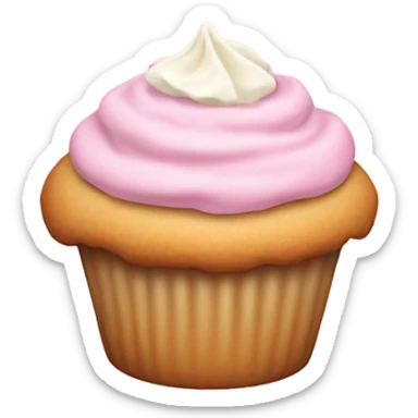 pastel pink vanilla muffin sticker