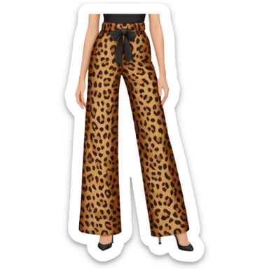 leopard print trouser sticker