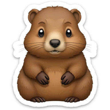 Groundhog vert sad sticker