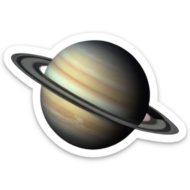 Realistic planet Saturn  sticker