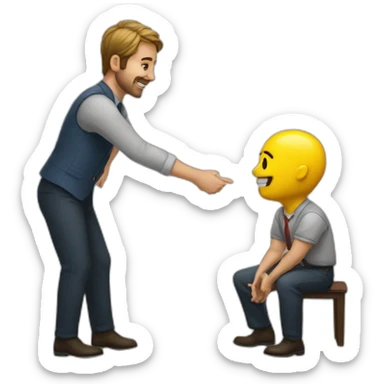 make a deal with a partner sticker