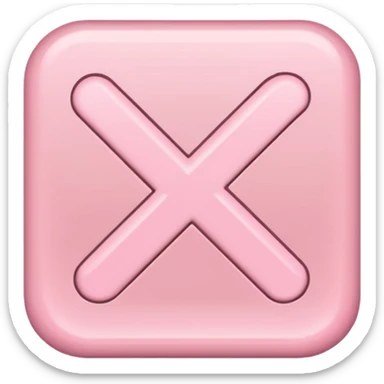baby pink check mark sticker