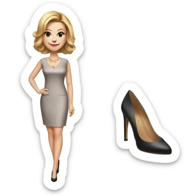Claire Dunphy from Modern Family, Polished, tailored sheath dresses and heels	Mother, portrait sticker