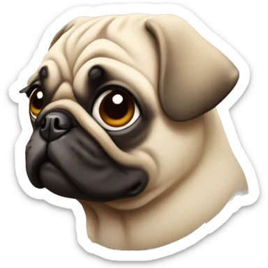 Pug Dog sticker