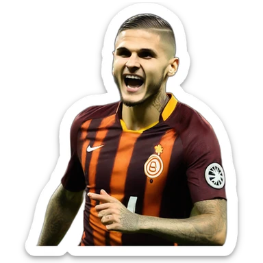 Galatasaray Mauro Icardi Goal Celebration Pose sticker