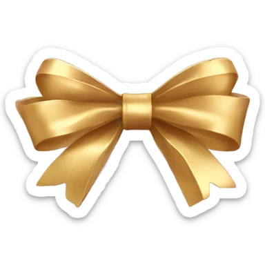 light pink heart with gold bow sticker