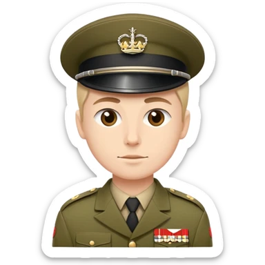 A British solider. sticker