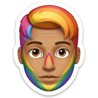  Man Gay rainbow skin  sticker