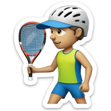 padel player sticker