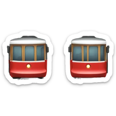 red tram with number 2 sticker