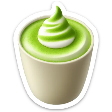 Matcha latte  sticker