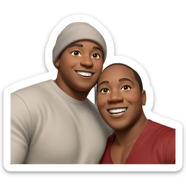 boys with smiles and style sticker