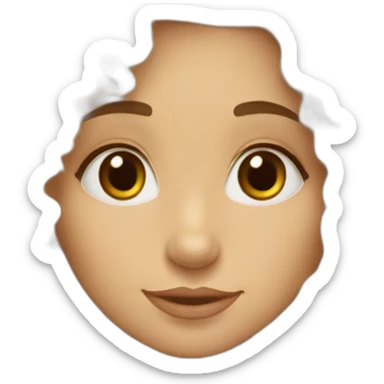 Blonde curly girl with an Australian shephard sticker