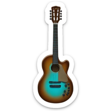 harmony guitar sticker