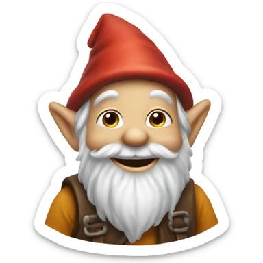 A happy little gnome sticker