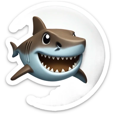 shark chocolate chip cookies sticker