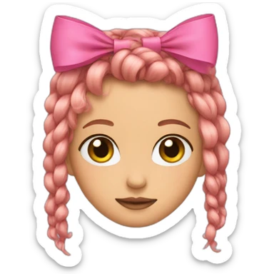 Bows for hair sticker