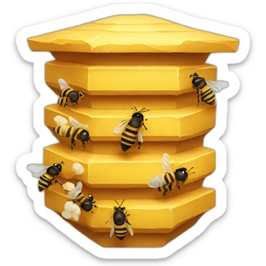 bee hive sticker