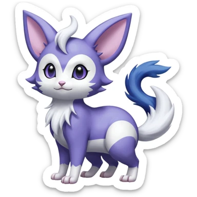 Shiny Furret-Absol-Meowstic-Mienshao-Espeon-Hybrid (Full body) sticker