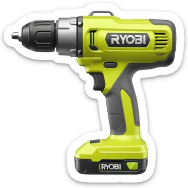 Ryobi ONE+ Taladro atornillador de batería R18PD2 (18 V, 2 baterías, 1,5 Ah, 40 Nm) emoji style  sticker