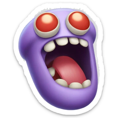 toe jammer from the hit game my singing monsters sticker