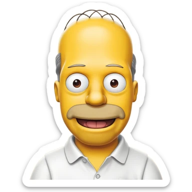 Homer sims on  sticker