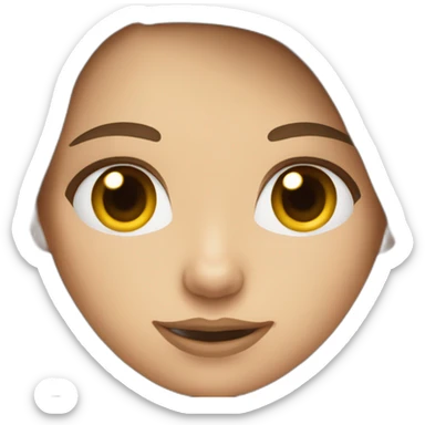 Caucasian girl with long brown hair using macbook sticker