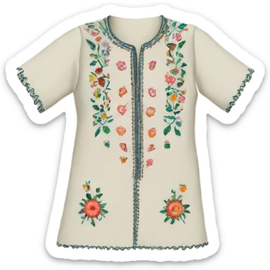 embroidered kurta top sticker