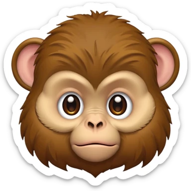 fat monkey fat fat sassy sadsy sticker